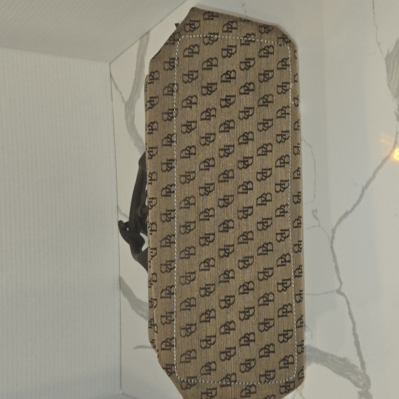 Vintage Y2K Dooney & Burker Brown Monogram Satchel Bag - Picture 8 of 9